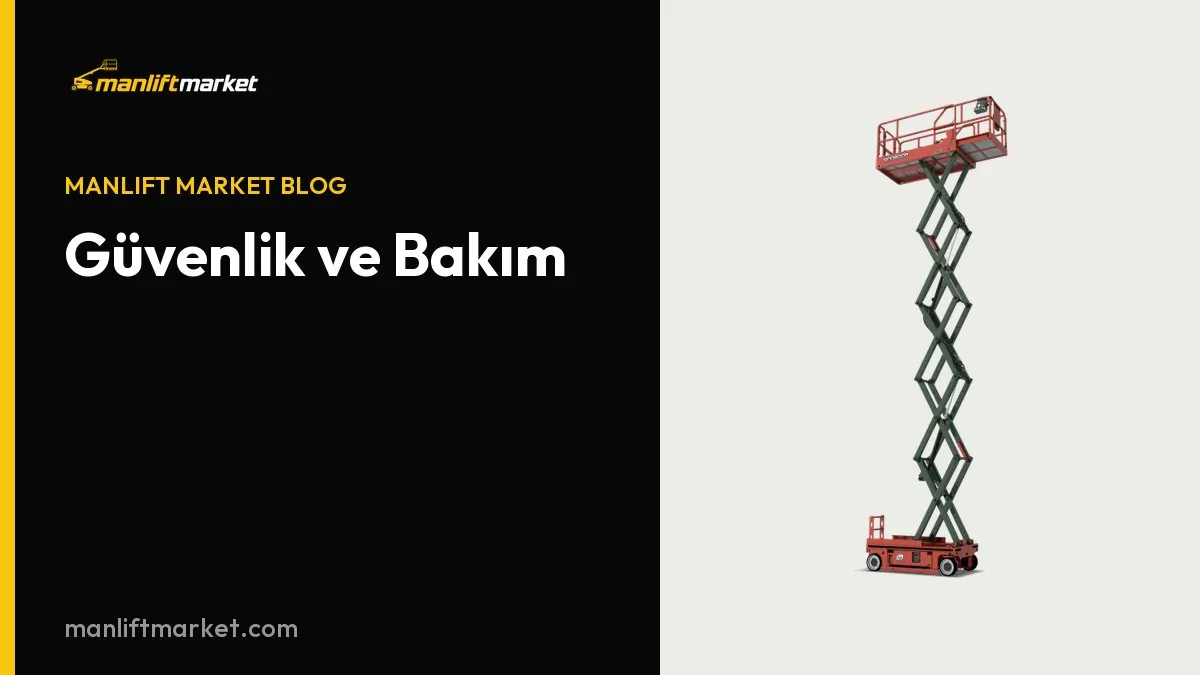 Sinoboom 1212E makaslı platform görseli - Güvenlik ve Bakım
