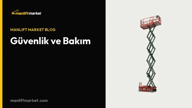Sinoboom 1212E makaslı platform görseli - Güvenlik ve Bakım